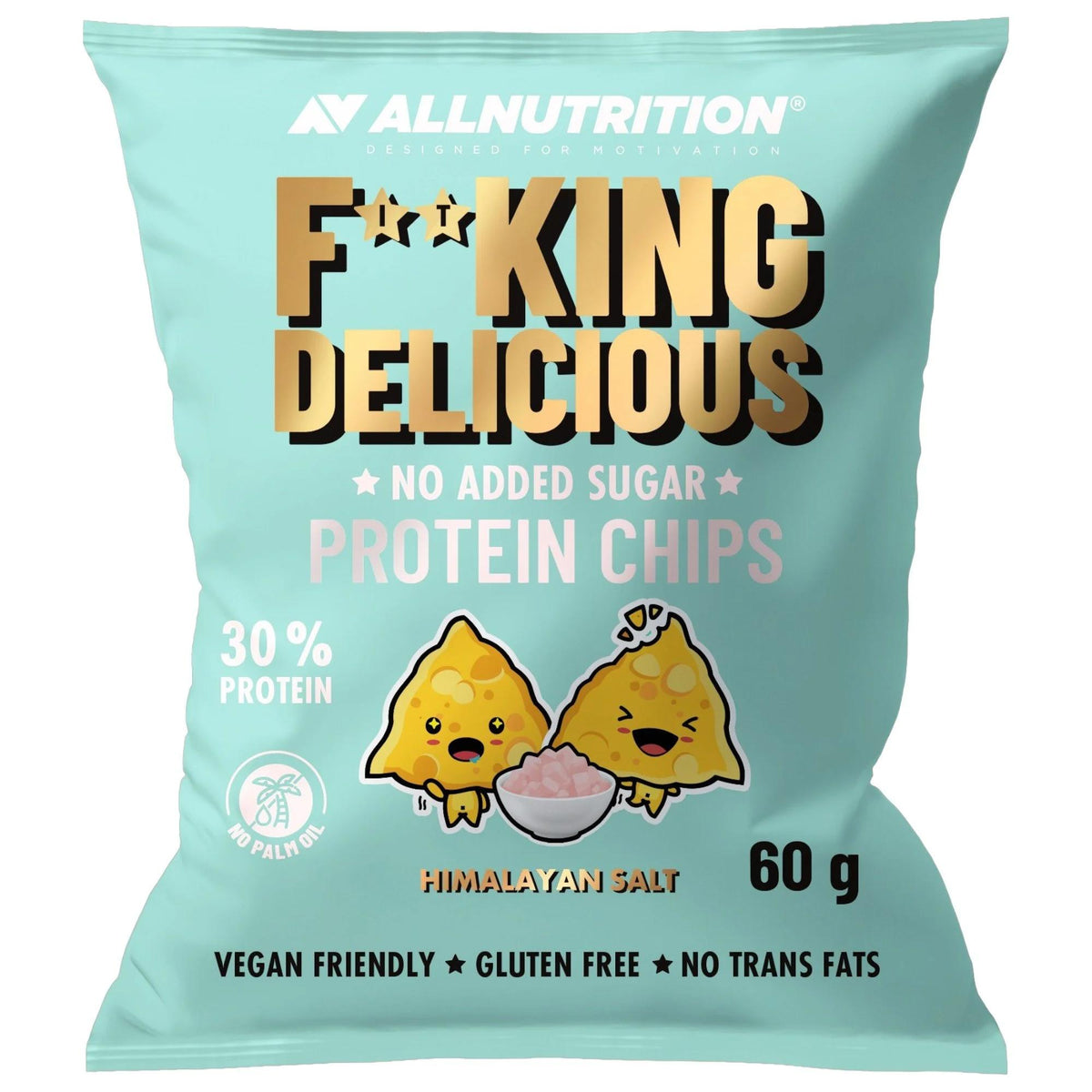 All Nutrition - Fitking Delicious Protein Chips 60g Beutel Himalayan Salt MHD 15.09.2026