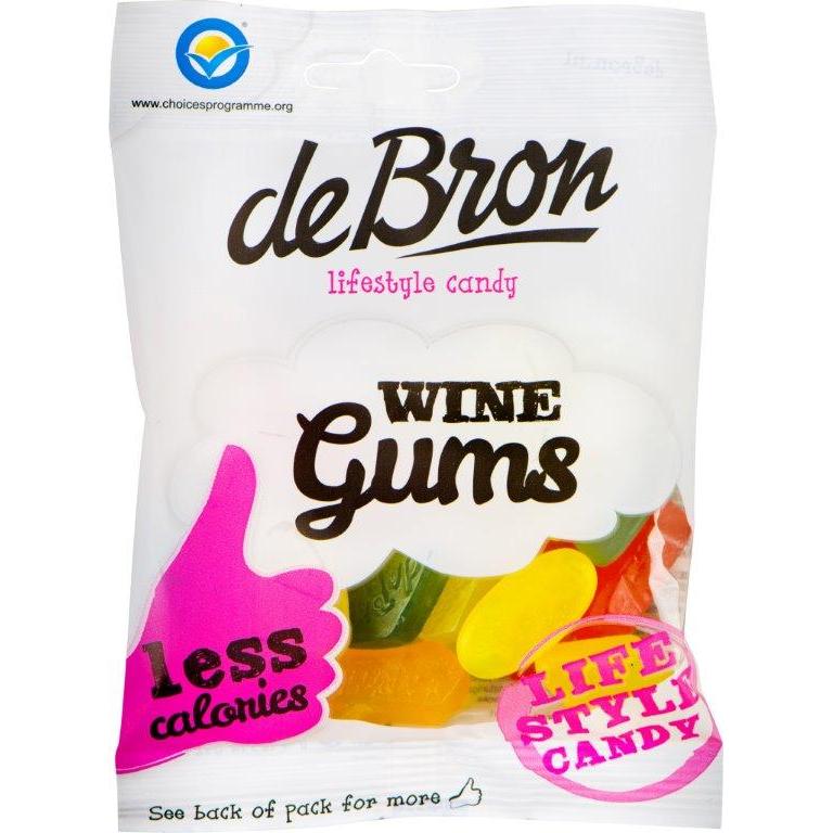 De Bron - Zuckerfreie Fruchtgummi Wine Gums 100g Beutel
