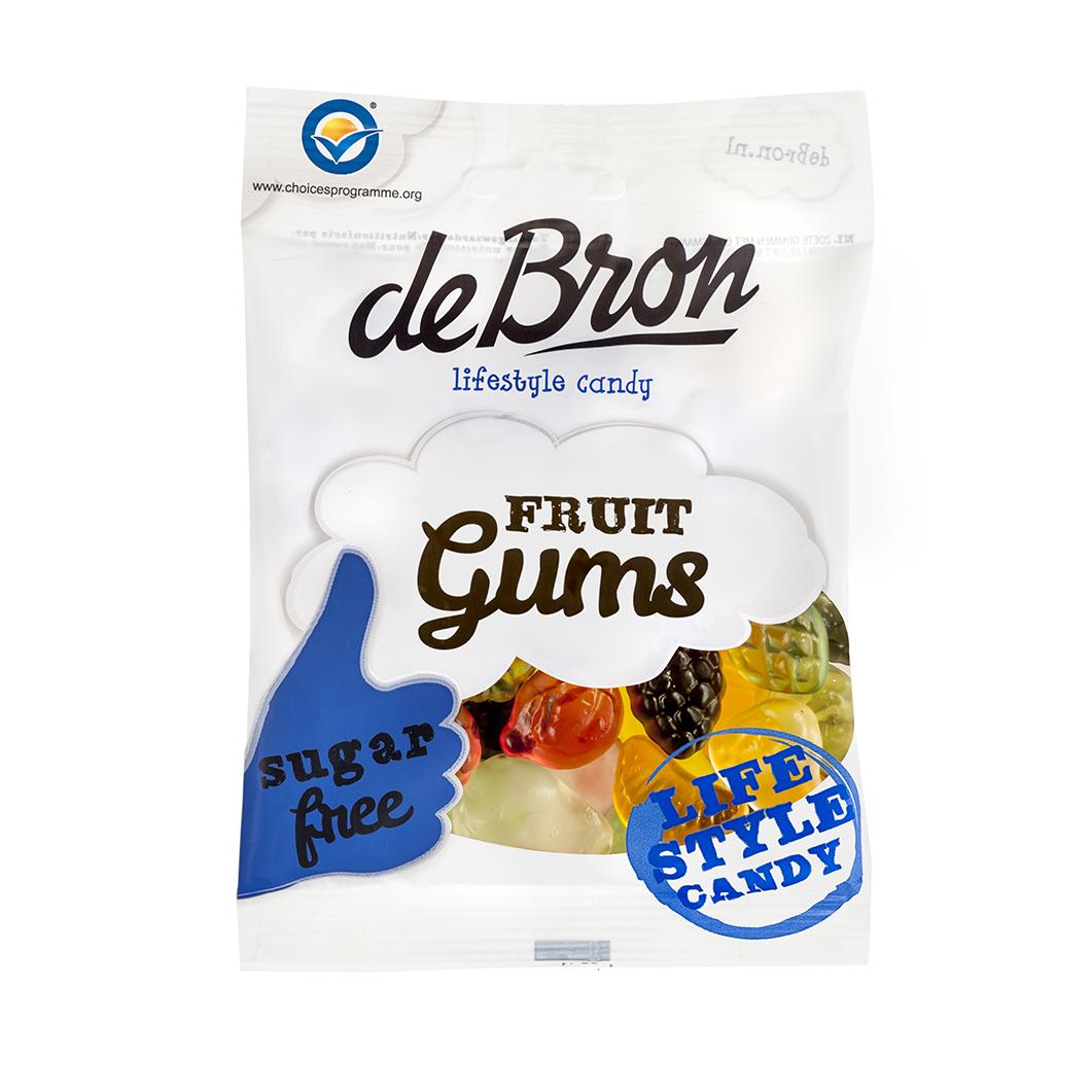 De Bron - Zuckerfreies Fruchtgummi Mix (Fruit Gums) 100g Beutel
