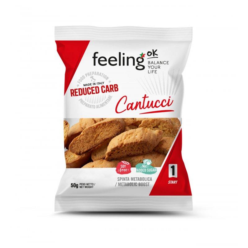 Feeling OK - Protein Cantucci Brotchips Start 1 (30% Protein) 50g Beutel