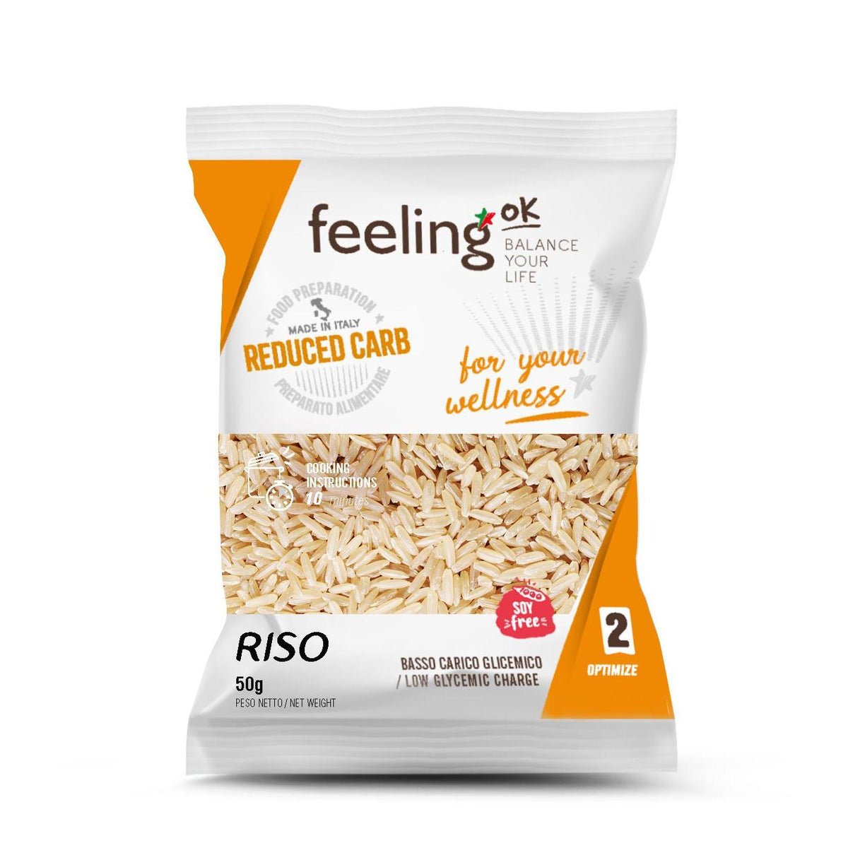 Feeling OK - Protein Reis Riso Optimize 2 (30% Protein) 100g Beutel