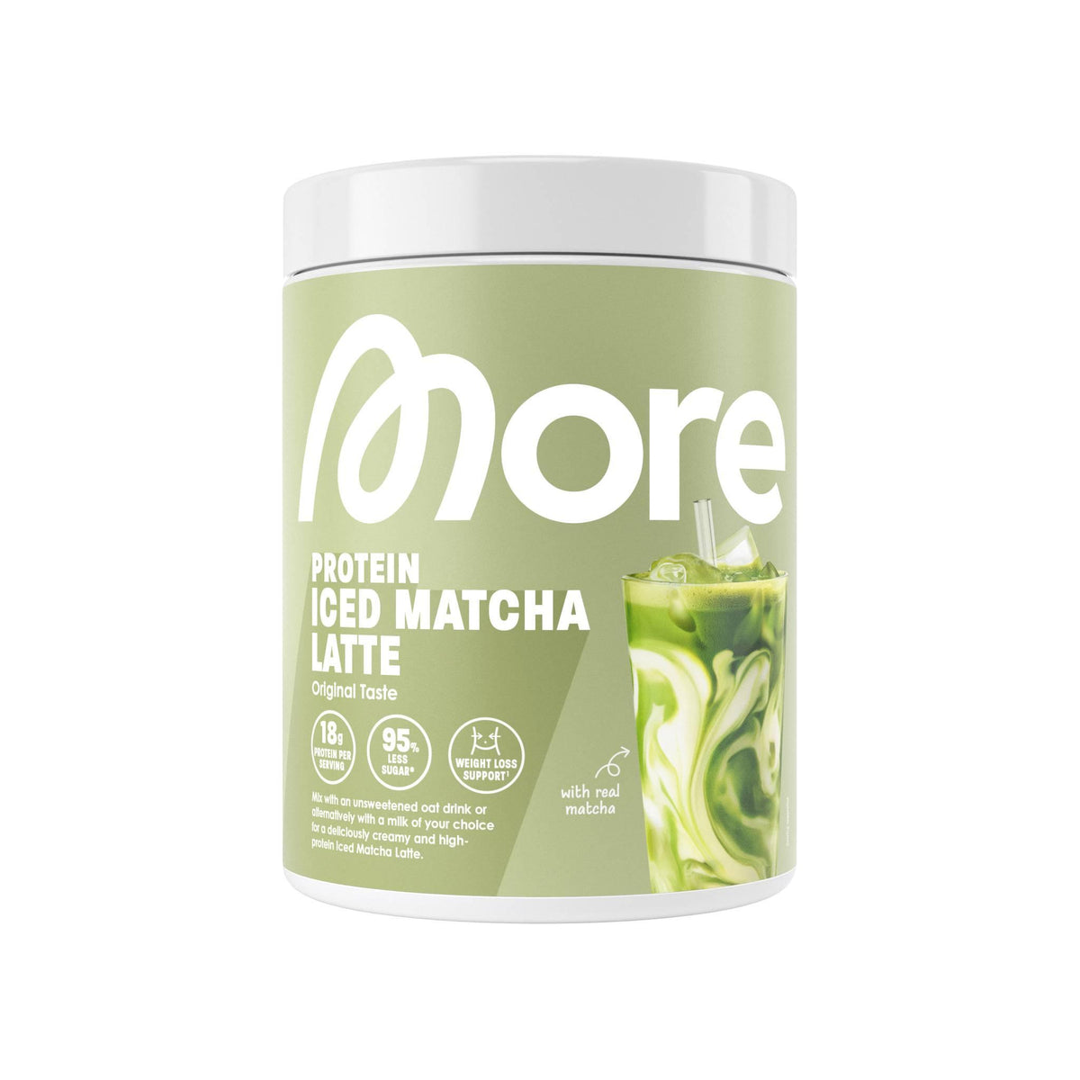 More Nutrition - Iced Matcha Latte 300g Dose