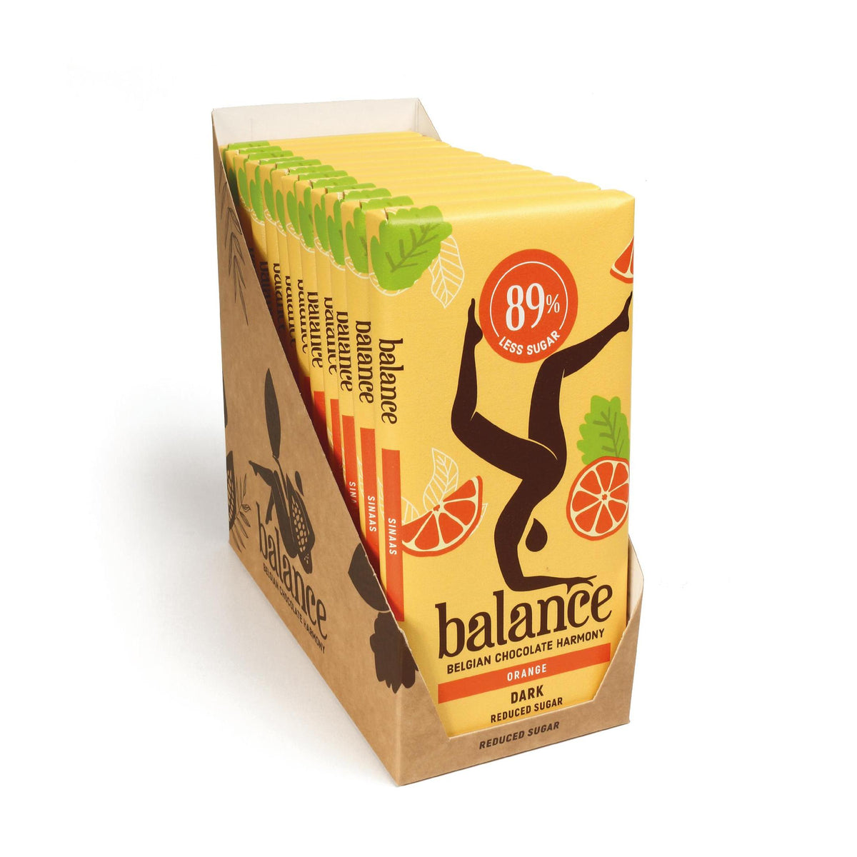 Balance - Belgische Schokolade mit 78% - 99% weniger Zucker 12 x 100g Tafel