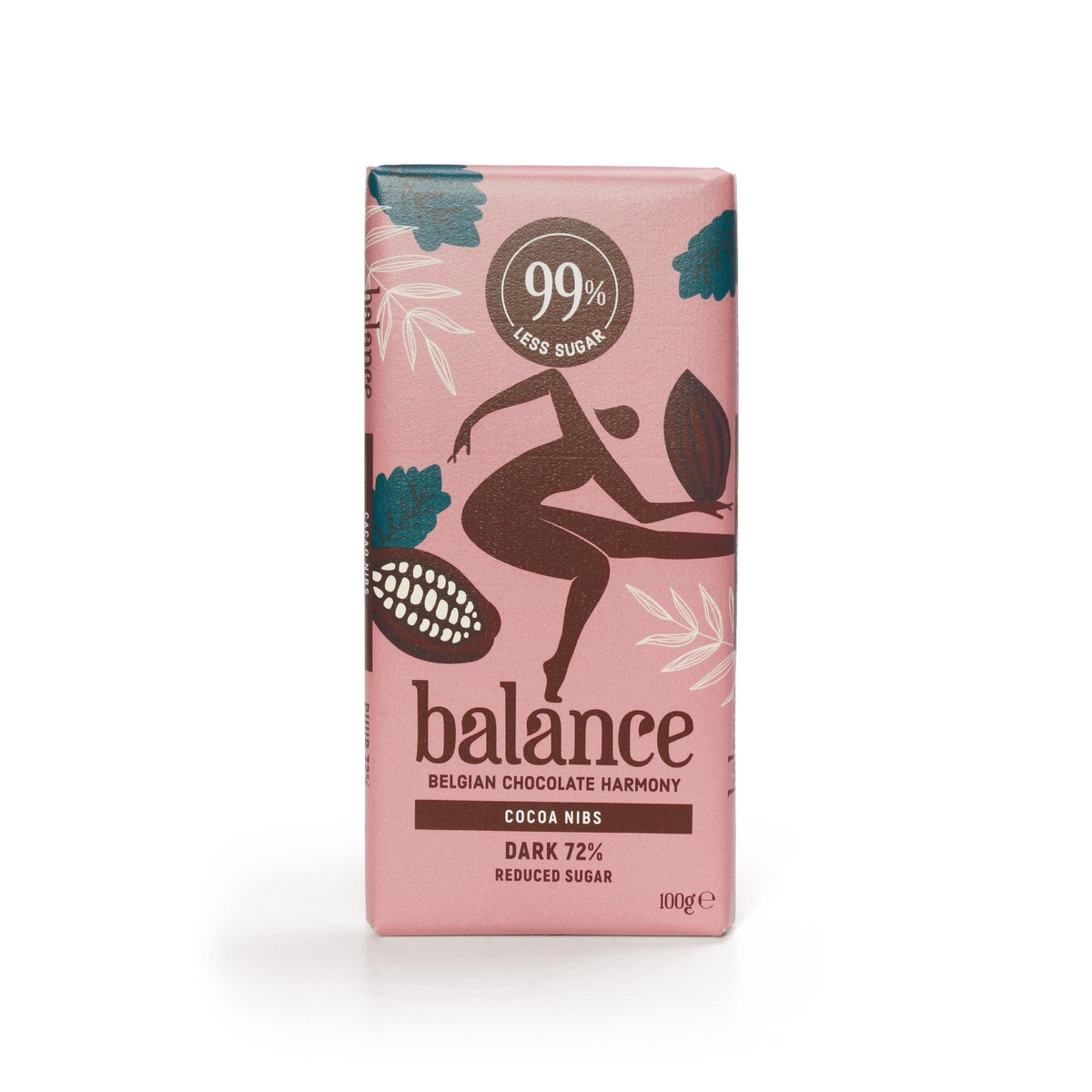 Balance - Belgische Schokolade mit 78% - 99% weniger Zucker 100g Tafel