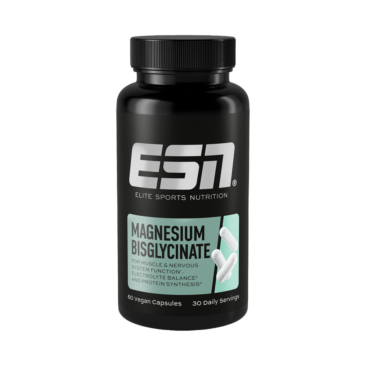 ESN - Magnesium Bisglycinate 60 Kapseln Dose