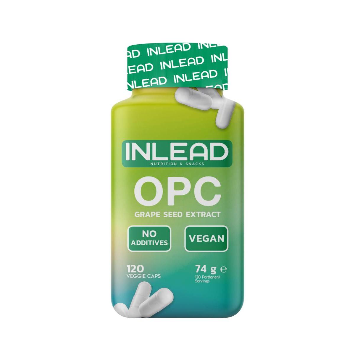 Inlead - OPC Grape Seed Extract 120 Kapseln Dose