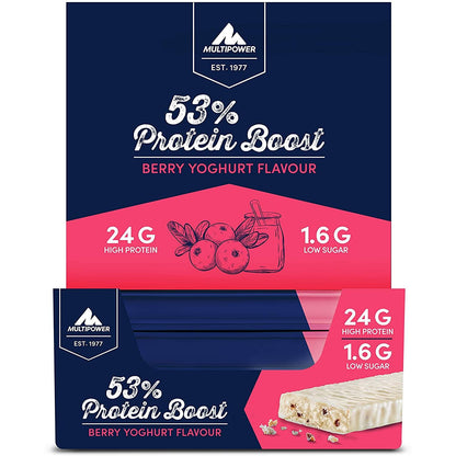 Multipower - 53% Protein Boost 20 x 45g Riegel