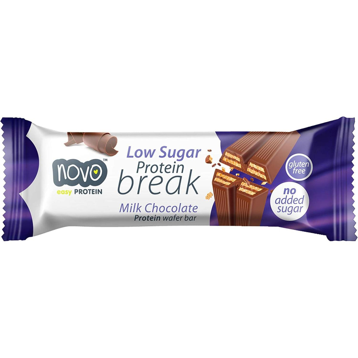Novo - Protein Break Bar 1 x 21,5g Riegel Milk Chocolate