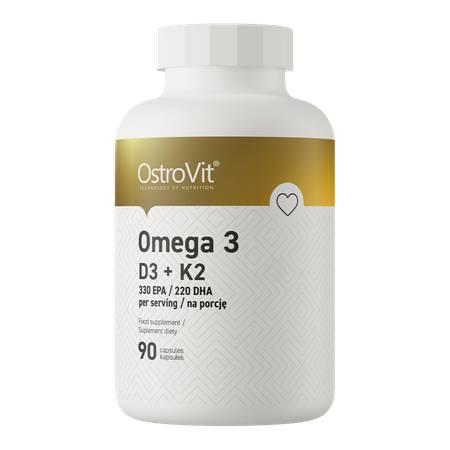 OstroVit - Omega 3 D3 + K2 90 Kapseln Dose