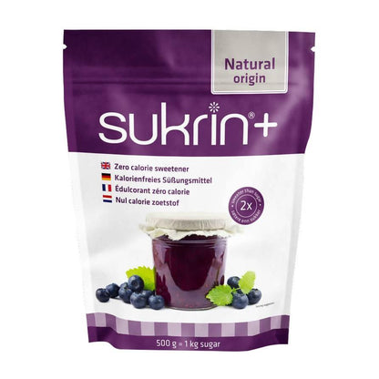 Sukrin - SUKRIN+ (Erythrit mit Stevia) 500g Beutel